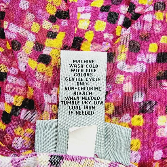 Catherines‎ Pink Top Plus Size 2X 22/24W Layered Sleeveless Pullover Stretch - Picture 5 of 5